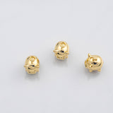 18K Gold PVD 3D Pig charm s Charms - Tarnish Resistant