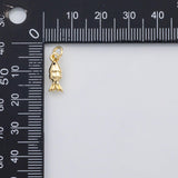 18K Gold pvd Fish charm - Tarnish Resistant