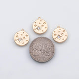 18K Gold PVD Star constellation stars charm - Tarnish Resistant