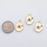 18K Gold PVD Evil eye charm - Tarnish Resistant