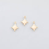 18K Gold PVD North star charm - Tarnish Resistant