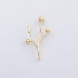 18K Gold PVD Rose Flower charm - Tarnish Resistant