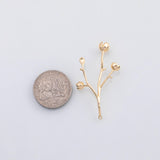 18K Gold PVD Rose Flower charm - Tarnish Resistant