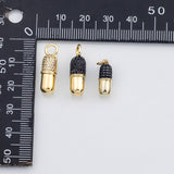 18K Gold PVD Pill charm - Tarnish Resistant