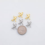 18K Gold PVD 3D Dinosaur T-Rex charm - Tarnish Resistant