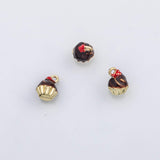 18K Gold PVD Cupcake charm - Tarnish Resistant