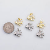 18K Gold PVD Angel fish charm s Charms - Tarnish Resistant