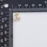18K Gold PVD Triple triangle charm s Charms - Tarnish Resistant