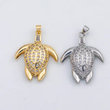 18K Gold PVD Turtle sea turtle charm s Charms - Tarnish Resistant