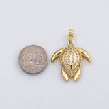 18K Gold PVD Turtle sea turtle charm s Charms - Tarnish Resistant