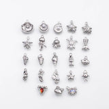 18K Gold PVD Sea shell ocean beach summer nautical charms fish crab lobster turtle s Charms - Tarnish Resistant