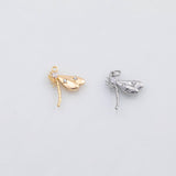 18K Gold PVD Damselfly dragonfly charm s Charms - Tarnish Resistant
