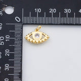 18K Gold PVD Evil eye charm s Charms - Tarnish Resistant