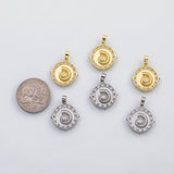 18K Gold PVD Sea shell nautilus charm s Charms - Tarnish Resistant