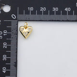 18K Gold PVD Heart charm s Charms - Tarnish Resistant