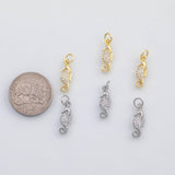 18K Gold PVD Sea horse seahorse charm s Charms - Tarnish Resistant