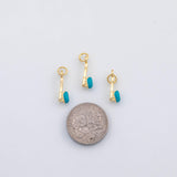 18K Gold PVD Toothbrush Dental teeth tooth brush Enamel Charm s Charms - Tarnish Resistant