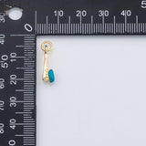18K Gold PVD Toothbrush Dental teeth tooth brush Enamel Charm s Charms - Tarnish Resistant