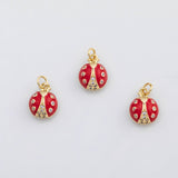 18K Gold PVD Lady bug ladybug charm s Charms - Tarnish Resistant