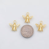 18K Gold PVD Bee insect charm s Charms - Tarnish Resistant