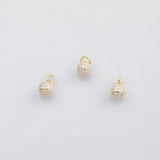 18K Gold PVD Volleyball enamel charm s Charms - Tarnish Resistant