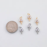 18K Gold PVD Snow cone ice cream charm s Charms - Tarnish Resistant