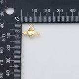 18K Gold PVD Flying heart charm s Charms - Tarnish Resistant
