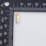 18K Gold PVD French baguette bread loaf charm s Charms - Tarnish Resistant
