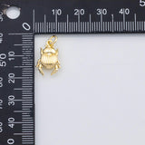 18K Gold PVD Beetle charm s Charms - Tarnish Resistant
