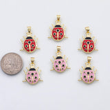 18K Gold PVD Ladybug lady bug charm s Charms - Tarnish Resistant