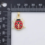 18K Gold PVD Ladybug lady bug charm s Charms - Tarnish Resistant