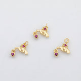 18K Gold PVD Faucet with heart charm - Tarnish Resistant