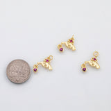 18K Gold PVD Faucet with heart charm - Tarnish Resistant