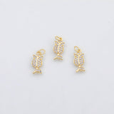 18K Gold PVD Flower charm Charm s Charms - Tarnish Resistant