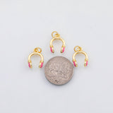18K Gold PVD Headphones muisc charm - Tarnish Resistant