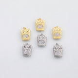18K Gold PVD French fries charm - Tarnish Resistant