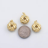 18K Gold pvd Knot charm - Tarnish Resistant