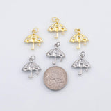 18K Gold PVD Umbrella charm - Tarnish Resistant