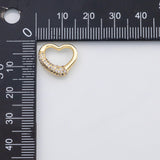 18K Gold PVD Heart charm - Tarnish Resistant