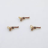 18K Gold PVD Gun pistol charm - Tarnish Resistant