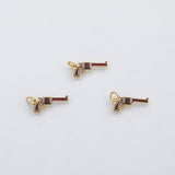 18K Gold PVD Gun pistol charm - Tarnish Resistant