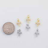 18K Gold PVD Cross charm - Tarnish Resistant