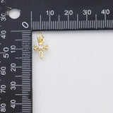 18K Gold PVD Cross charm - Tarnish Resistant