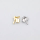 18K Gold PVD Key lock charm - Tarnish Resistant