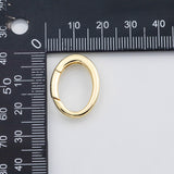 18K Gold PVD Carabiner push clasp - Tarnish Resistant