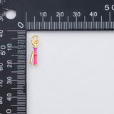 18K Gold PVD Hair straightener charm - Tarnish Resistant