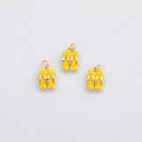 18K Gold PVD Flip flops charm - Tarnish Resistant