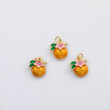 18K Gold PVD Coconut drink charm - Tarnish Resistant