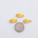 18K Gold PVD Sun Hat charm - Tarnish Resistant