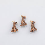 18K Gold PVD Jaguar Leopard Cheetah charm - Tarnish Resistant